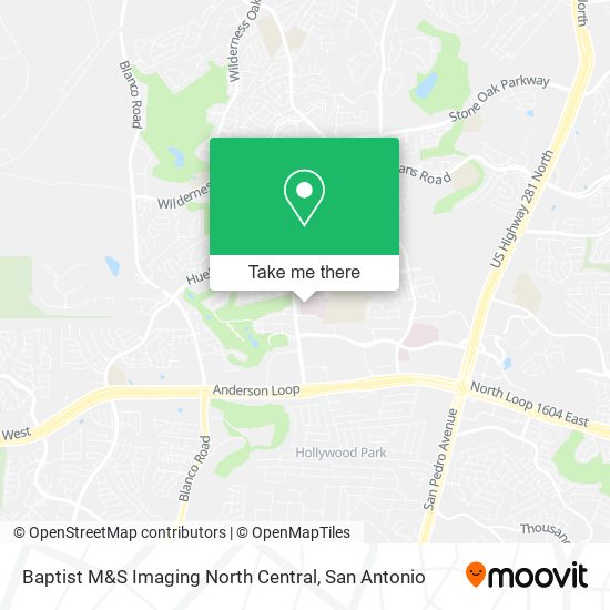 Baptist M&S Imaging North Central map