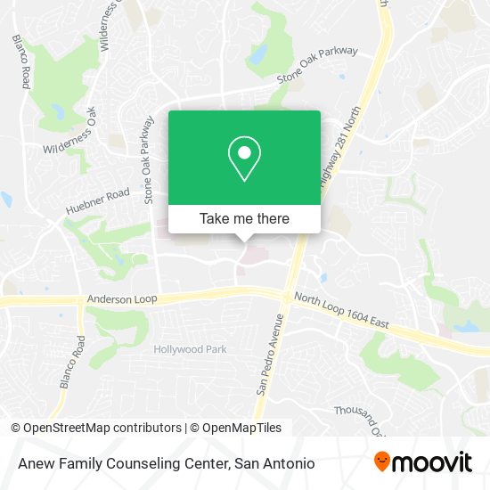 Anew Family Counseling Center map