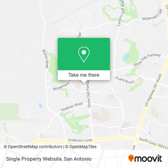 Single Property Website map