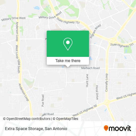 Extra Space Storage map