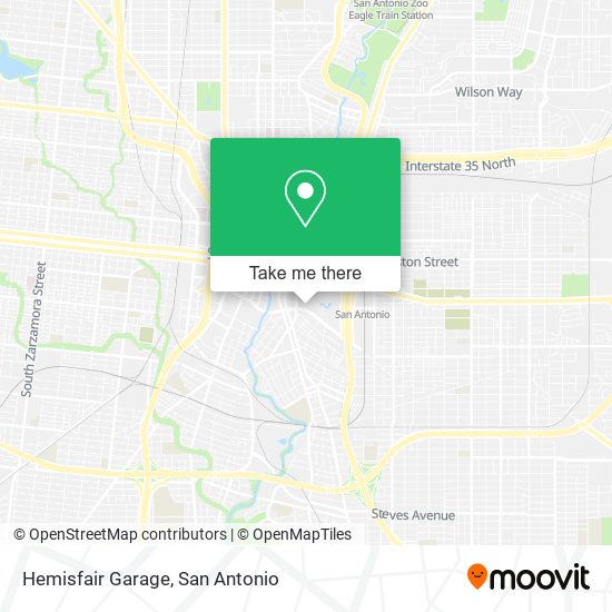 Mapa de Hemisfair Garage