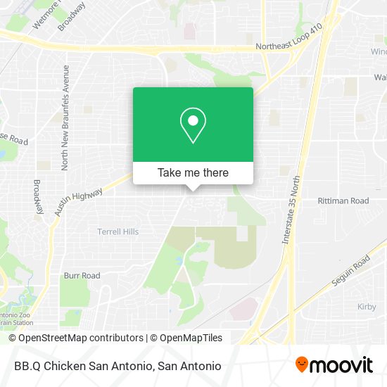 Mapa de BB.Q Chicken San Antonio