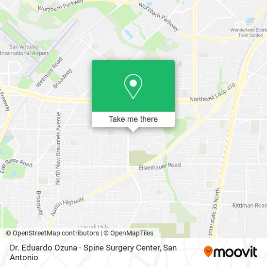 Dr. Eduardo Ozuna - Spine Surgery Center map