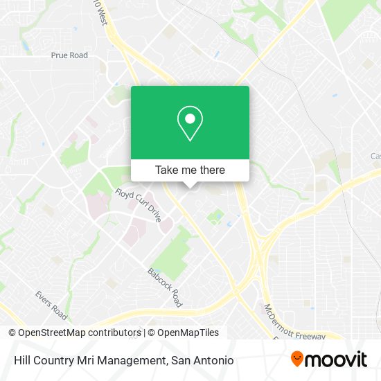 Mapa de Hill Country Mri Management