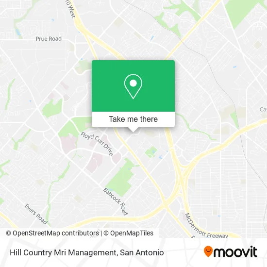 Mapa de Hill Country Mri Management