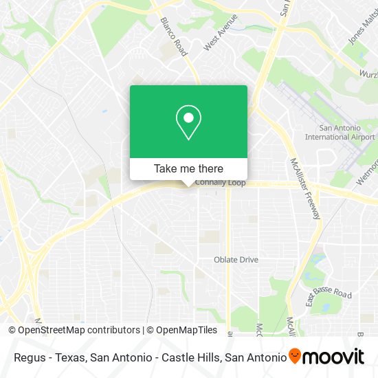 Mapa de Regus - Texas, San Antonio - Castle Hills