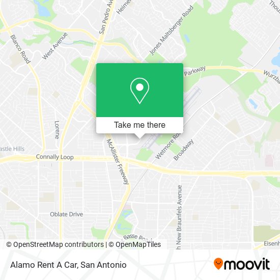 Alamo Rent A Car map