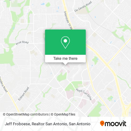 Jeff Froboese, Realtor San Antonio map