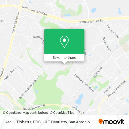 Kaci L Tibbetts, DDS - KLT Dentistry map