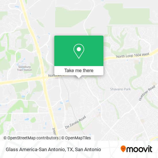 Glass America-San Antonio, TX map