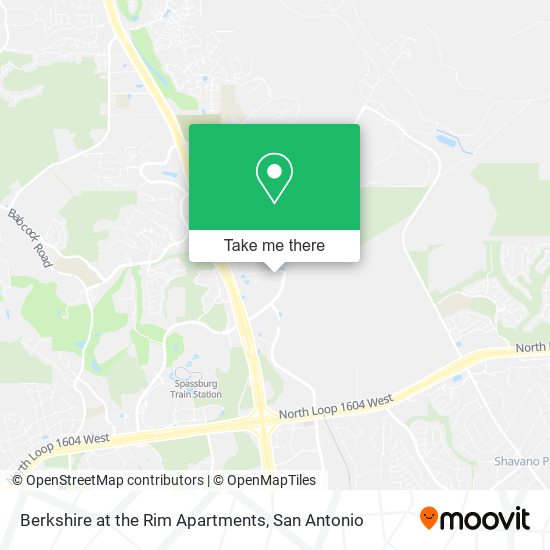 Berkshire at the Rim Apartments map