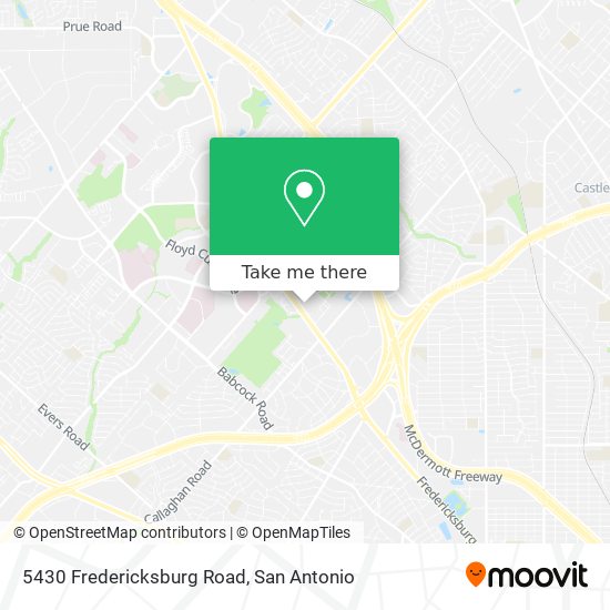 5430 Fredericksburg Road map