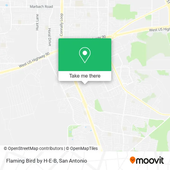 Mapa de Flaming Bird by H-E-B