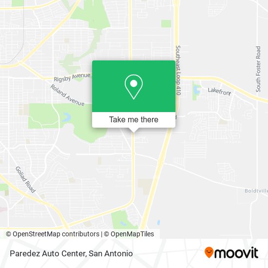 Paredez Auto Center map