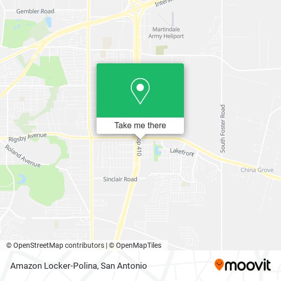 Mapa de Amazon Locker-Polina