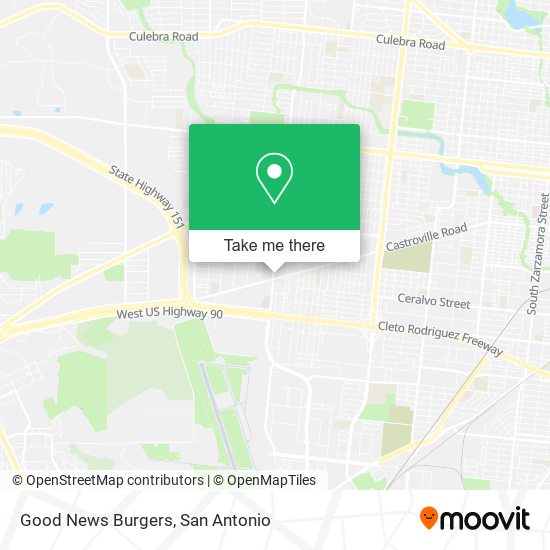 Mapa de Good News Burgers