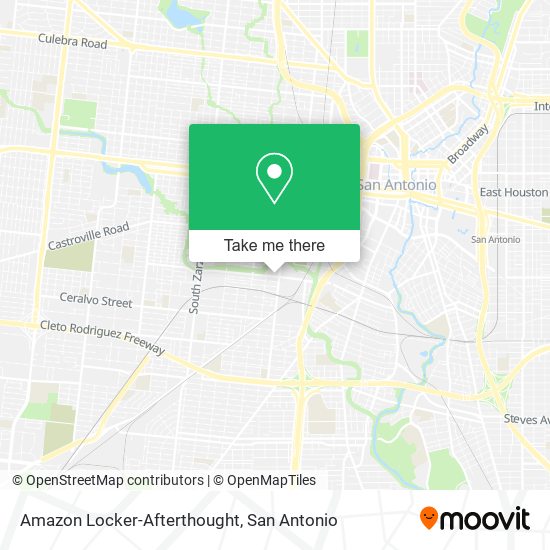 Mapa de Amazon Locker-Afterthought