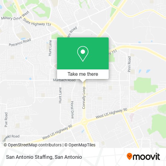 San Antonio Staffing map