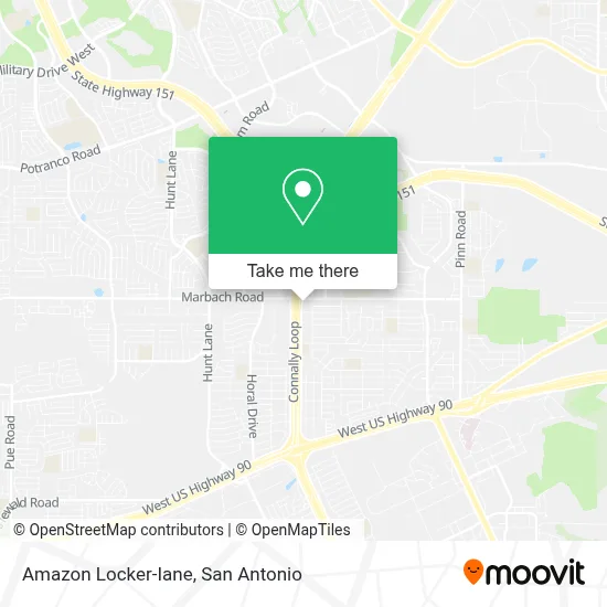 Amazon Locker-Iane map