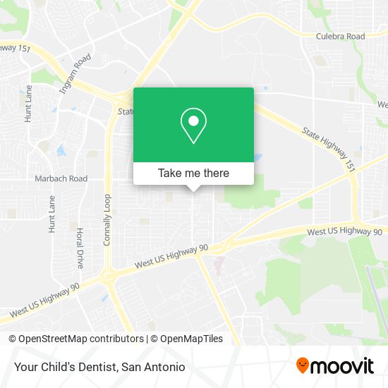 Your Child's Dentist map