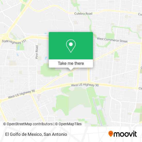 Mapa de El Golfo de Mexico