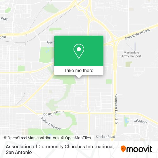 Association of Community Churches International map