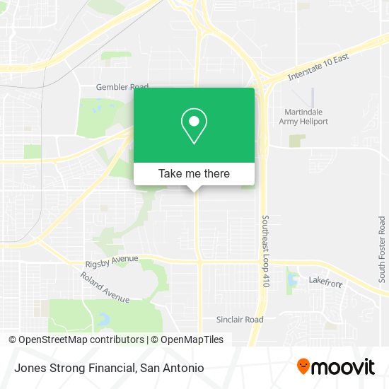 Jones Strong Financial map