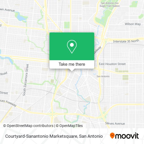 Mapa de Courtyard-Sanantonio Marketsquare