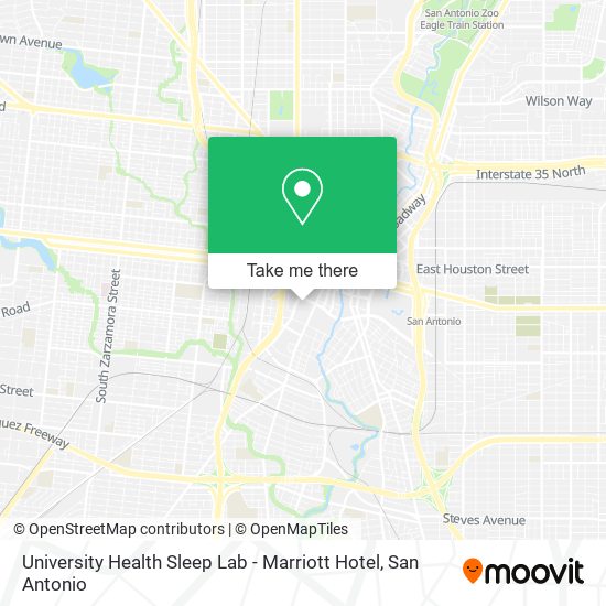 Mapa de University Health Sleep Lab - Marriott Hotel