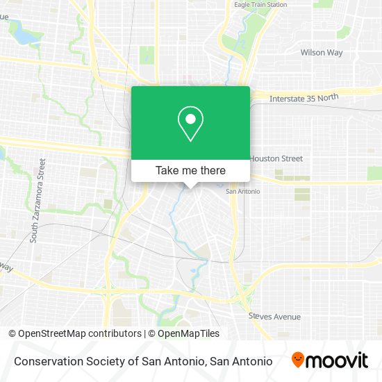 Conservation Society of San Antonio map