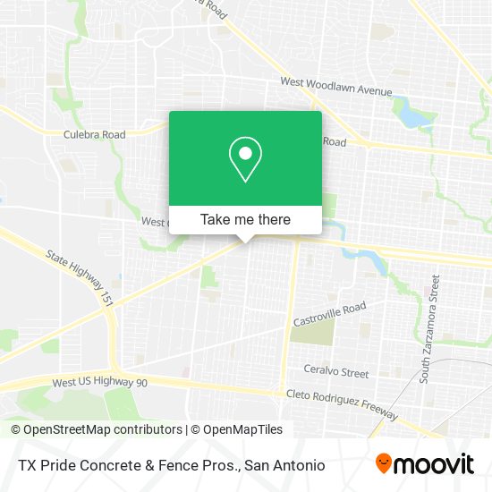 TX Pride Concrete & Fence Pros. map