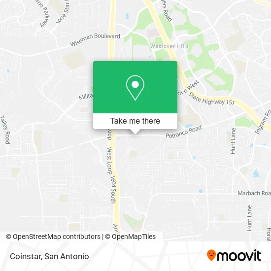 Coinstar map