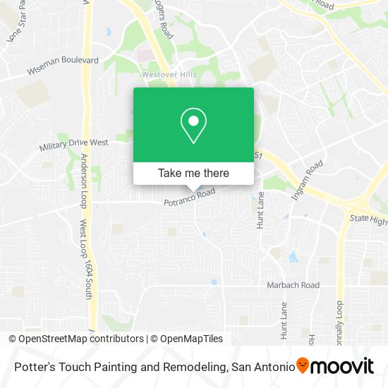 Potter's Touch Painting and Remodeling map