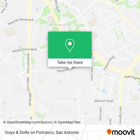 Guys & Dolls on Potranco map