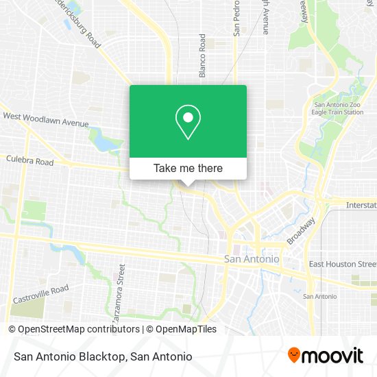San Antonio Blacktop map