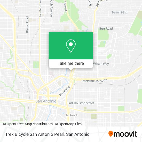 Mapa de Trek Bicycle San Antonio Pearl