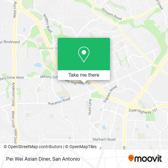 Pei Wei Asian Diner map