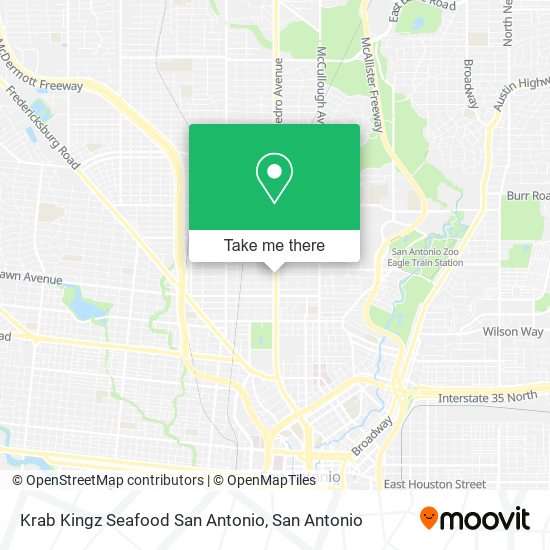 Krab Kingz Seafood San Antonio map