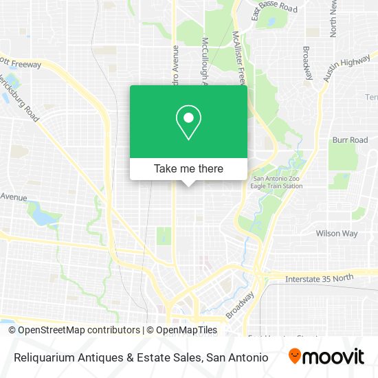 Mapa de Reliquarium Antiques & Estate Sales