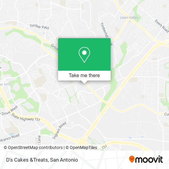 D's Cakes &Treats map