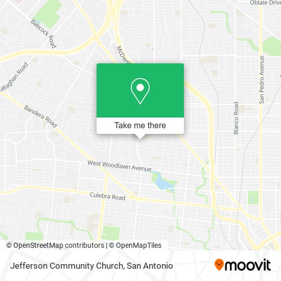 Jefferson Community Church map