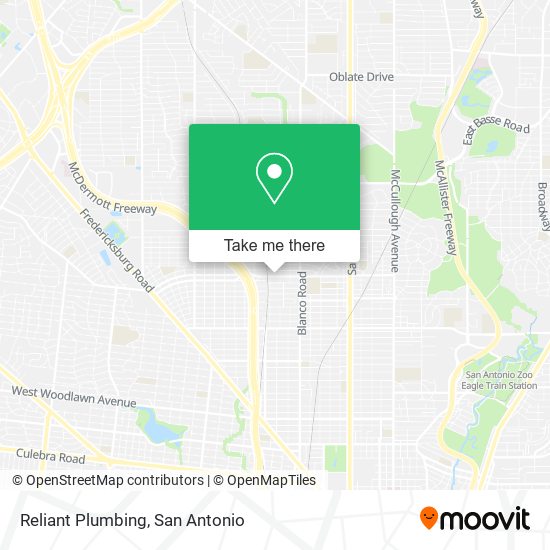 Reliant Plumbing map