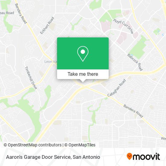 Aaron's Garage Door Service map