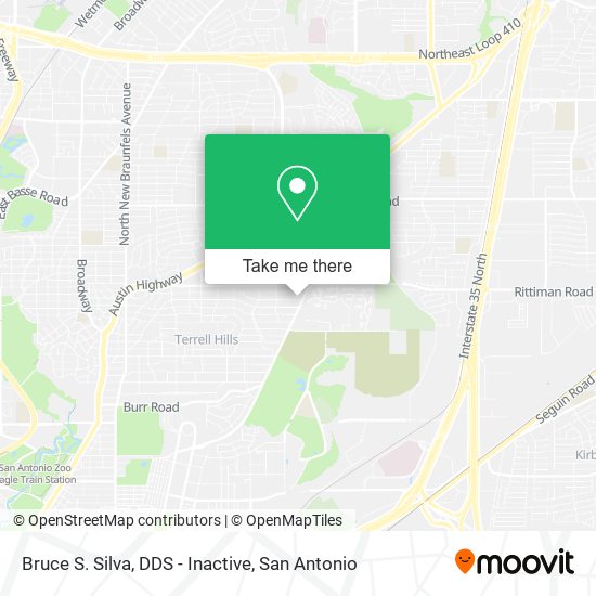 Mapa de Bruce S. Silva, DDS - Inactive