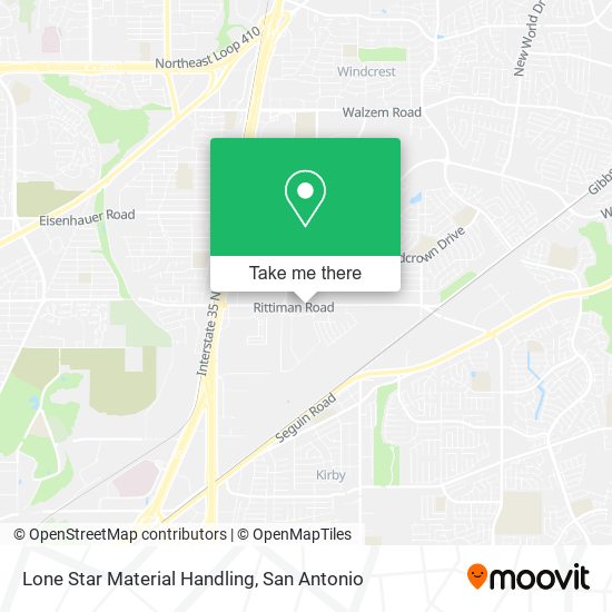 Mapa de Lone Star Material Handling