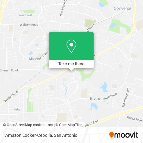 Mapa de Amazon Locker-Cebolla