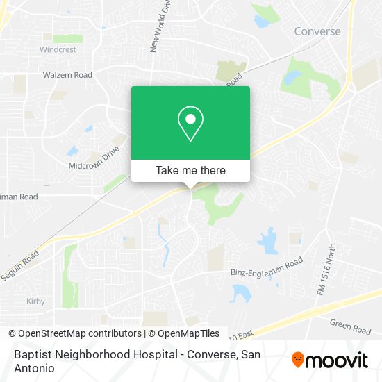Mapa de Baptist Neighborhood Hospital - Converse