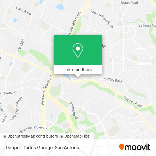 Mapa de Dapper Dudes Garage