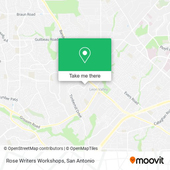 Mapa de Rose Writers Workshops