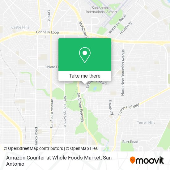 Amazon Counter at Whole Foods Market map